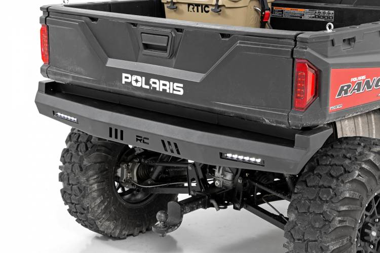 Load image into Gallery viewer, Rough Country | Can-Am Defender / Polaris Ranger 1000XP Rear Bumper - With LED Lights
