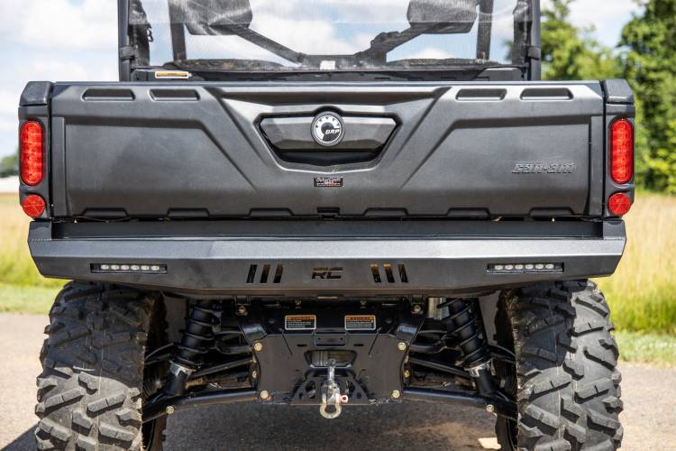 Load image into Gallery viewer, Rough Country | Can-Am Defender / Polaris Ranger 1000XP Rear Bumper - With LED Lights
