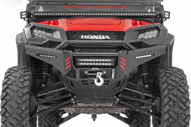 Load image into Gallery viewer, Rough Country | 2016-2022 Honda Pioneer 1000 Bumper Wings - Factory Bumper With Stinger
