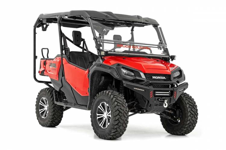 Load image into Gallery viewer, Rough Country | 2016-2022 Honda Pioneer 1000 Bumper Wings - Factory Bumper With Stinger
