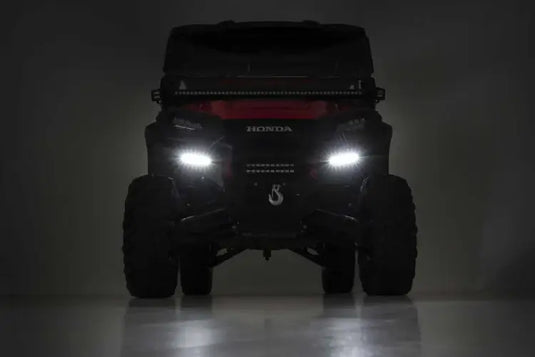 Rough Country | 2016-2022 Honda Pioneer 1000 Bumper Wings - Factory Bumper With Stinger