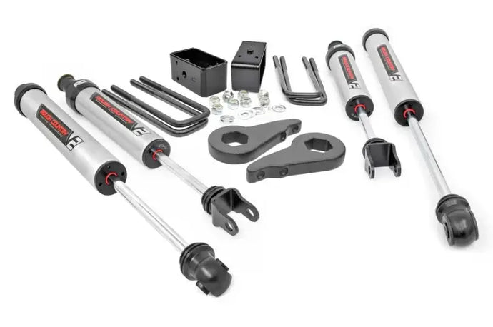 Rough Country | 1999-2007 GM 1500 4WD 1.5 Inch To 2 Inch Lift Kit - V2 Shocks
