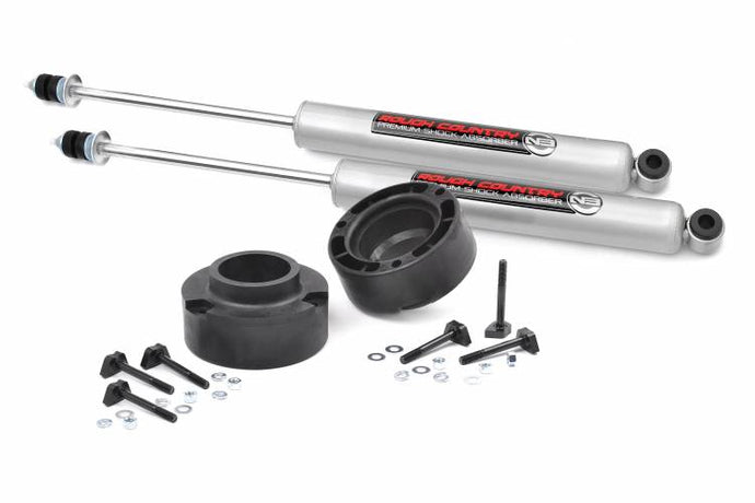 Rough Country | 1994-2013 Dodge Ram 2500 / 1994-2012 3500 4WD 2.5 Inch Leveling Kit - N3 Front Shocks