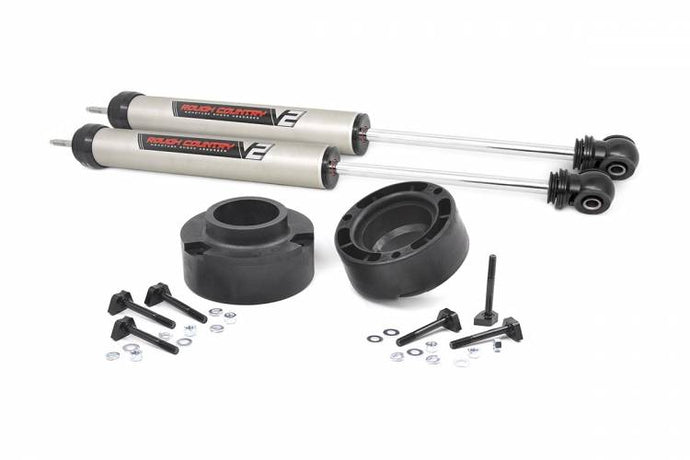 Rough Country | 1994-2013 Dodge Ram 2500 / 1994-2012 3500 4WD 2.5 Inch Leveling Kit - V2 Front Shocks