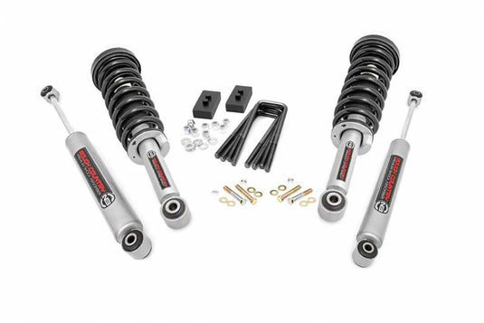 Rough Country | 2021-2023 Ford F150 4WD 2 Inch Lift Kit - Lifted N3 Struts With N3 Shocks
