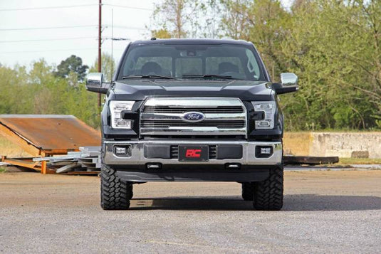 Rough Country | 2014-2024 Ford F150 2WD / 4WD 2 Inch Leveling Kit - Anodized Red