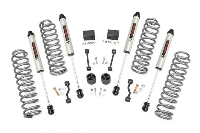 Rough Country | 2018-2023 Jeep Wrangler JL Rubicon 4WD 2.5 Inch Lift Kit With V2 Monotube Shocks