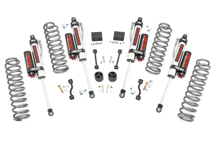 Rough Country | 2018-2023 Jeep Wrangler JL Rubicon 4WD 2.5 Inch Lift Kit With Vertex Reservoir Shocks