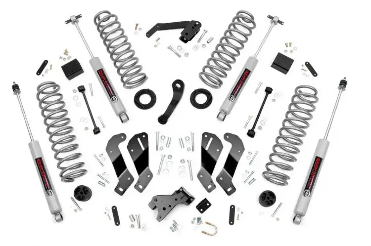 Load image into Gallery viewer, Rough Country | 2007-2018 Jeep Wrangler JK 4WD 3.5 Inch Lift Kit With M1 Monotube Shocks | 69340
