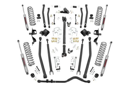 Rough Country | 2018-2023 Jeep Wrangler JL 4WD 6 Inch Long Arm Lift Kit With Premium N3 Shocks