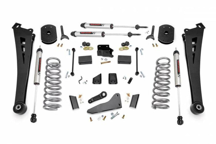 Rough Country | 2014-2018 Dodge Ram 2500 4WD 5 Inch Lift Kit - Gas - Standard Rate Front Coils - V2 Shocks