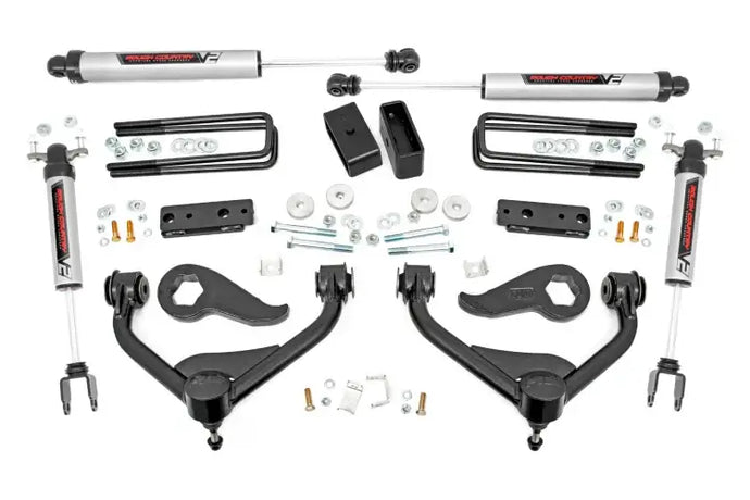 Rough Country | 2020-2023 GM 3500 HD DRW 3 Inch Lift Kit - M1 Shocks