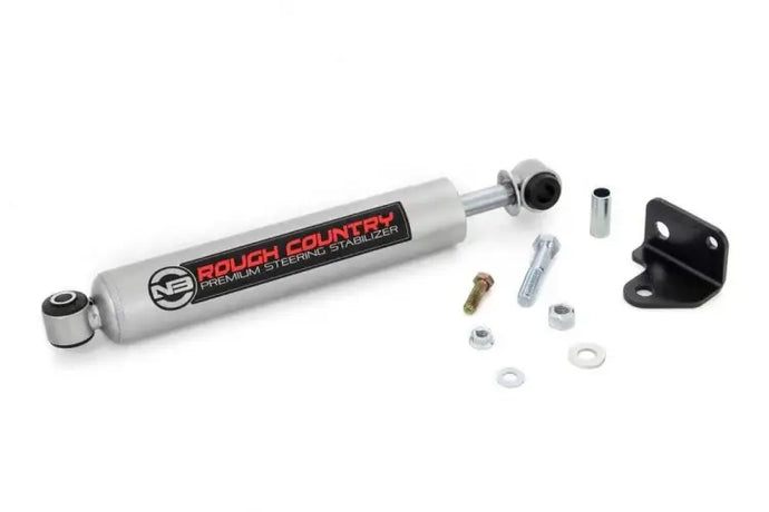 Rough Country | 2007-2018 Jeep Wrangler JK N3 Steering Stabilizer With Relocation Bracket | 8730630