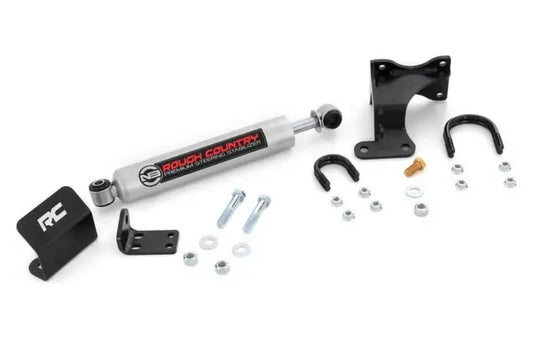 Rough Country | 2007-2018 Jeep Wrangler JK N3 Steering Stabilizer With Axle Bracket | 8731930