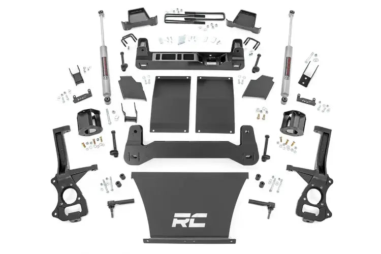 Load image into Gallery viewer, Rough Country | 2019-2023 GM Silverado / Sierra 1500 4 Inch Lift Kit - Trailboss / AT4 - Gas - Strut Spacers - N3 Shocks
