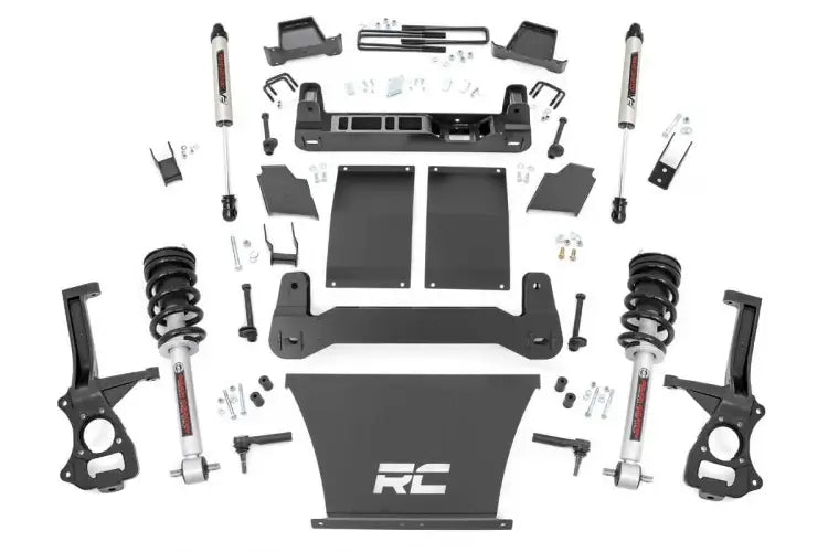 Load image into Gallery viewer, Rough Country | 2019-2023 GM Silverado / Sierra 1500 4 Inch Lift Kit - Trailboss / AT4 - Gas - Lifted Struts - V2 Shocks
