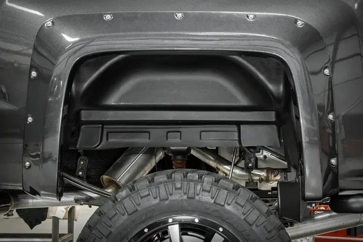 Load image into Gallery viewer, Rough Country | 2014-2019 GMC Sierra 1500 / 2500 HD / 3500 HD Rear Wheel Well Liners | 4216
