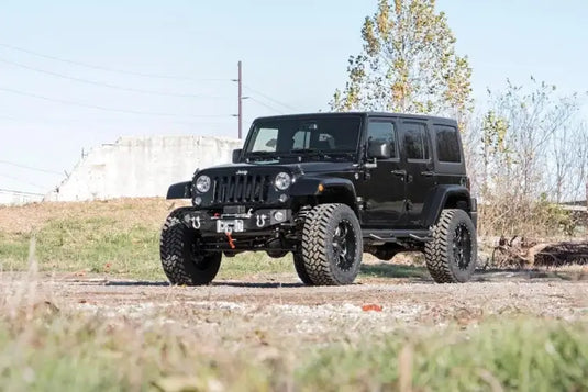 Rough Country | 2007-2018 Jeep Wrangler JK Front Hybrid Stubby Bumper Without Fog Light Mounts | 1059