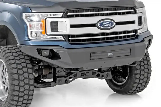 Rough Country | 2018-2020 Ford F150 High Clearance Front Bumper With integrated Skid Plate