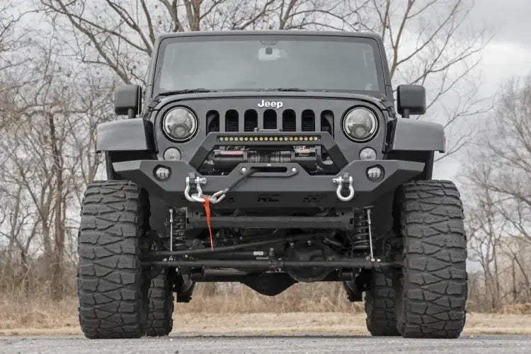 Load image into Gallery viewer, Rough Country | Jeep Gladiator JT / Wrangler JK / JL Sport OE Fog Front Winch Bumper
