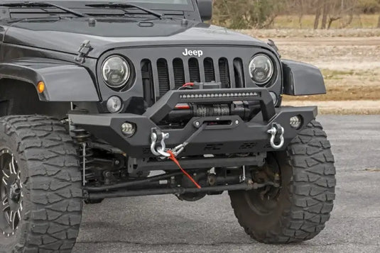 Rough Country | Jeep Gladiator JT / Wrangler JK / JL Sport OE Fog Front Winch Bumper