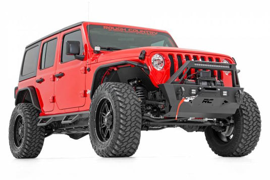 Rough Country | Jeep Gladiator JT / Wrangler JK / JL Stubby Trail Front Bumper