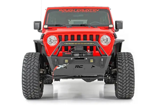 Rough Country | Jeep Gladiator JT / Wrangler JK / JL Stubby Trail Front Bumper