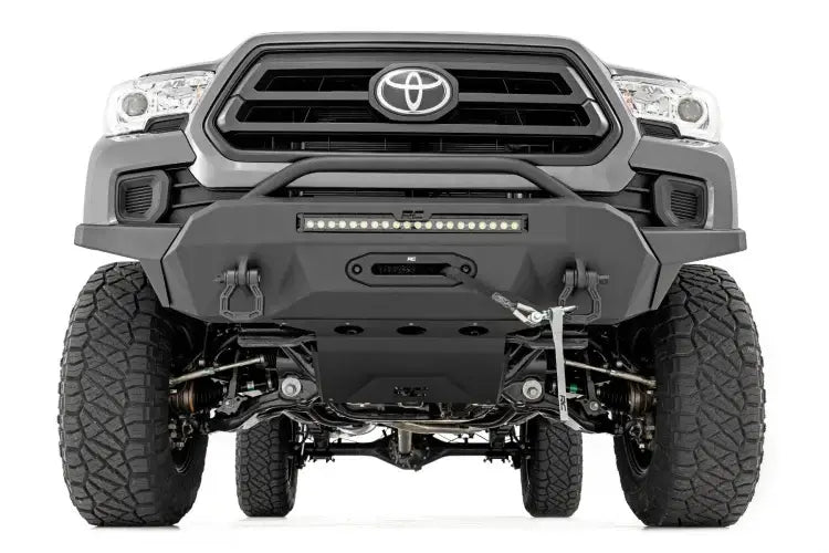 Load image into Gallery viewer, Rough Country | 2016-2023 Toyota Tacoma Front Hybrid High Clearance Bumper - No Lights - Winch Mount Only
