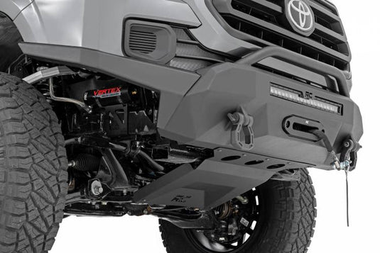 Rough Country | 2016-2023 Toyota Tacoma Front Hybrid High Clearance Bumper - No Lights - Winch Mount Only