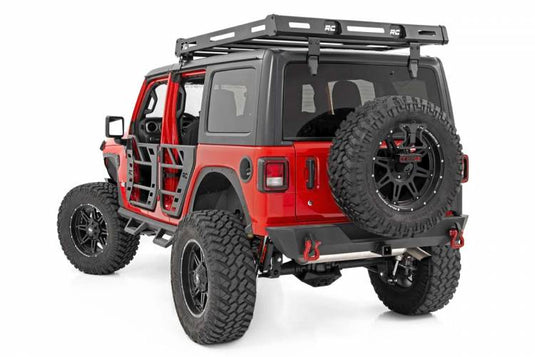 Rough Country | 2018-2023 Jeep Wrangler JL 4WD Roof Rack With LED Lights | 10622