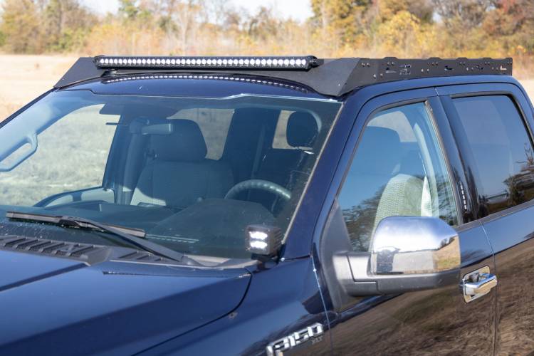 Load image into Gallery viewer, Rough Country | 2015-2018 Ford F150 2WD / 4WD Roof Rack - With Front Facing LED Light
