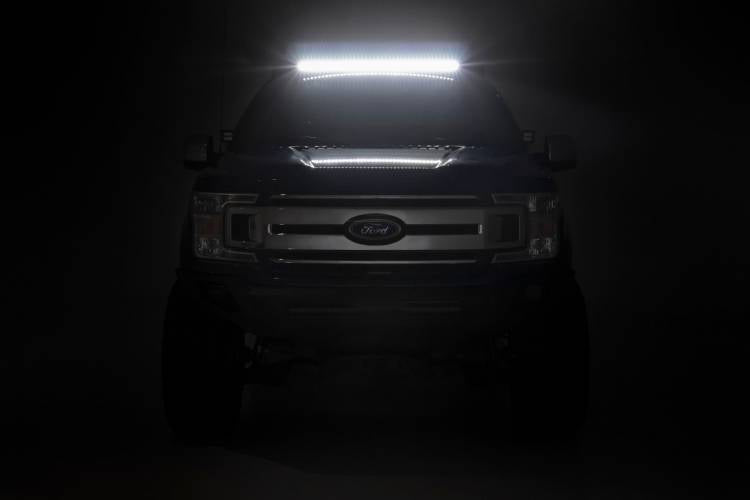 Load image into Gallery viewer, Rough Country | 2015-2018 Ford F150 2WD / 4WD Roof Rack - With Front Facing LED Light
