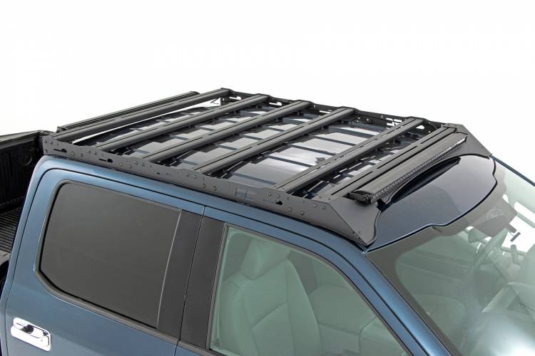 Load image into Gallery viewer, Rough Country | 2015-2018 Ford F150 2WD / 4WD Roof Rack - With Front Facing LED Light
