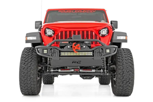 Rough Country | Jeep Gladiator JT / Wrangler JK / JL Front WInch Bumper With Skid Plate | 10647