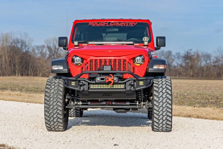 Load image into Gallery viewer, Rough Country | Jeep Gladiator JT / Wrangler JK / JL Front WInch Bumper With Skid Plate | 10647
