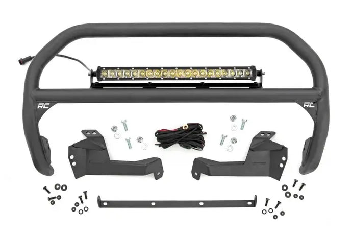 Rough Country | 2021-2023 Ford Bronco Sport 4WD Nudge Bar - Chrome Series Light