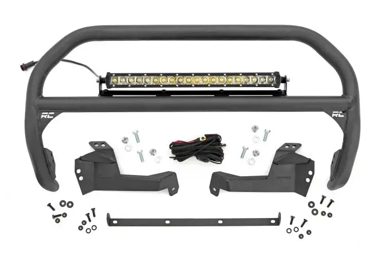 Load image into Gallery viewer, Rough Country | 2021-2023 Ford Bronco Sport 4WD Nudge Bar - Chrome Series Light
