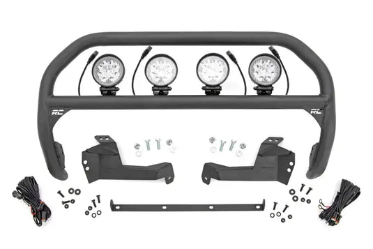 Rough Country | 2021-2023 Ford Bronco Sport 4WD Nudge Bar - 4 Inch Rough LED Lights