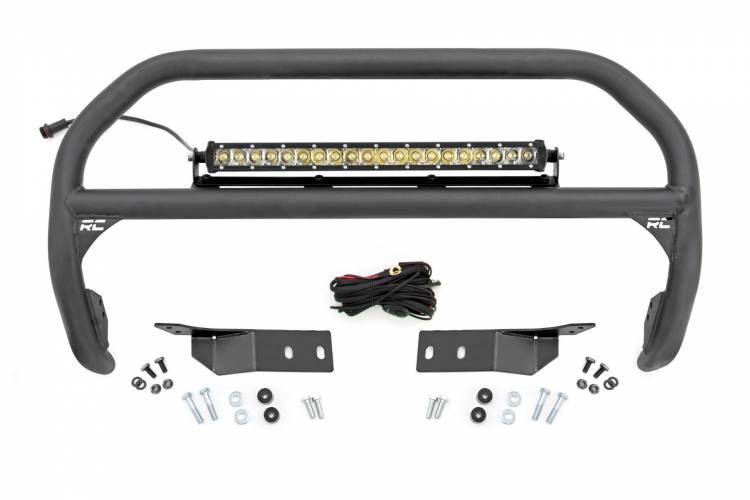 Load image into Gallery viewer, Rough Country | 2007-2021 Toyota Tundra 4WD Nudge Bar - Chrome Series Light
