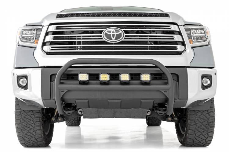 Load image into Gallery viewer, Rough Country | 2007-2021 Toyota Tundra 4WD Nudge Bar - With 3 Inch OSRAM Wide Angle Series Lights
