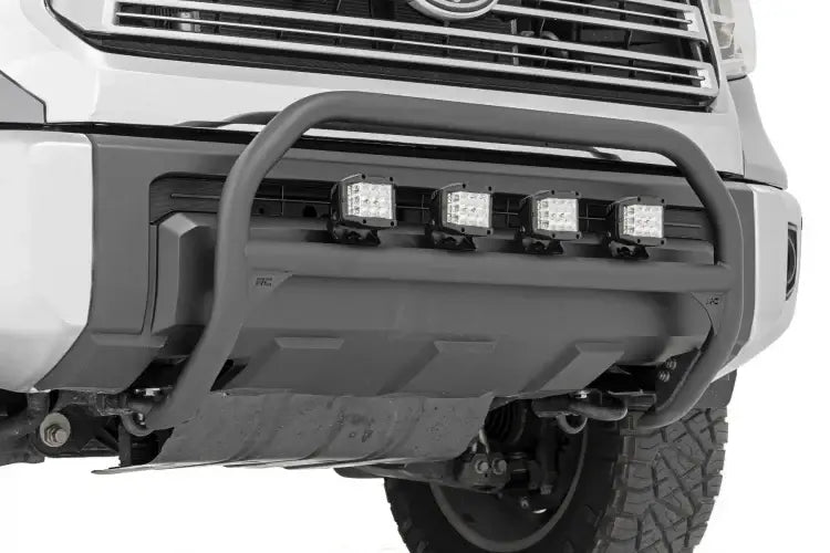 Load image into Gallery viewer, Rough Country | 2007-2021 Toyota Tundra 4WD Nudge Bar - Black Series Light With White DRL
