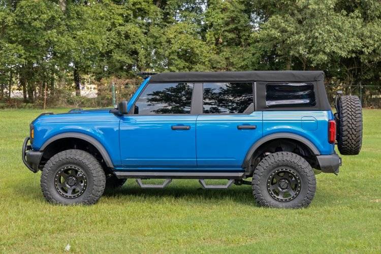 Load image into Gallery viewer, Rough Country | 2021-2023 Ford Bronco 4WD Spare Tire Relocation - Relocation Bracket Only
