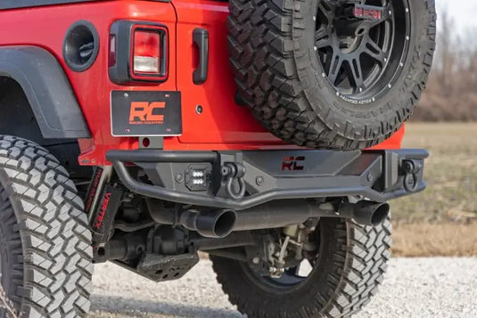 Rough Country | 2018-2024 Jeep Wrangler JL / Wrangler 4XE 4WD Tubular Rear Bumper