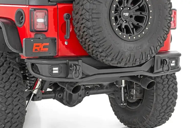 Load image into Gallery viewer, Rough Country | 2007-2018 Jeep Wrangler JK 4WD Tubular Rear Bumper
