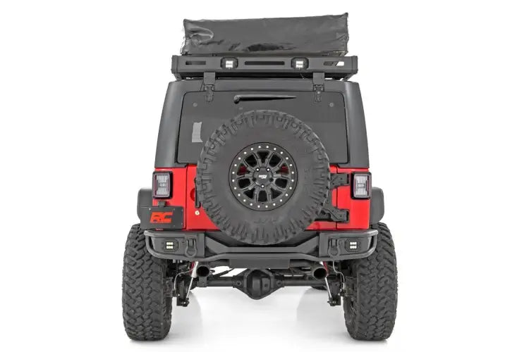 Load image into Gallery viewer, Rough Country | 2007-2018 Jeep Wrangler JK 4WD Tubular Rear Bumper
