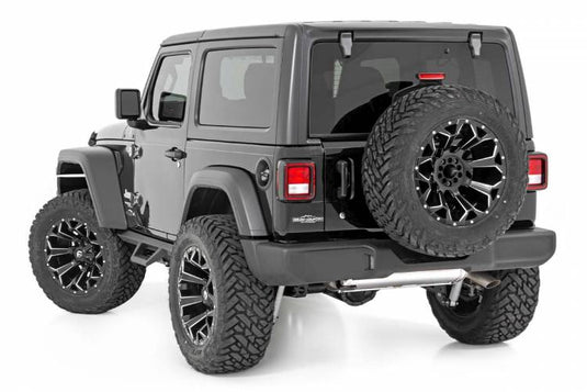 Rough Country | 2018-2024 Jeep Wrangler JL 4WD 2 Door Contoured Drop Steps