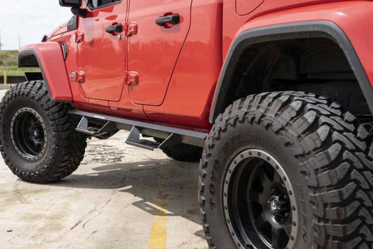 Rough Country | 2020-2022 Jeep Gladiator JT 4WD AL2 Drop Steps | AL520201