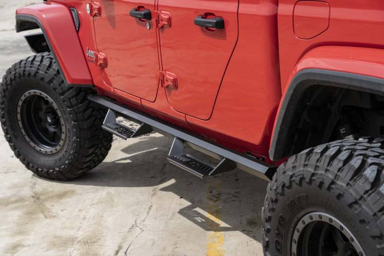 Load image into Gallery viewer, Rough Country | 2020-2022 Jeep Gladiator JT 4WD AL2 Drop Steps | AL520201
