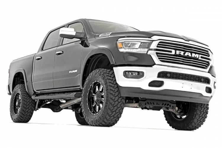 Load image into Gallery viewer, Rough Country | 2019-2024 Dodge Ram 1500 Crew Cab / 2021-2024 TRX HD2 Running Boards
