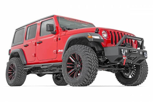 Rough Country | 2018-2024 Jeep Wrangler JL Unlimited 4WD 4 Door Wheel To Wheel Nerf Steps